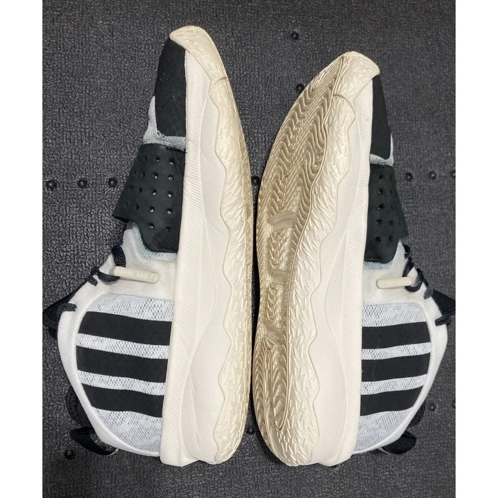 Adidas Dame Certified 2 Mens 12 White Black Basketball Shoes Damian Lillard